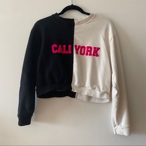 Cynthia Rowley CaliYork Cropped Sweatshirt